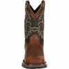 Durango LIL' Little Kid Western Boot, TAN BLACK, M, Size 13 DWBT049